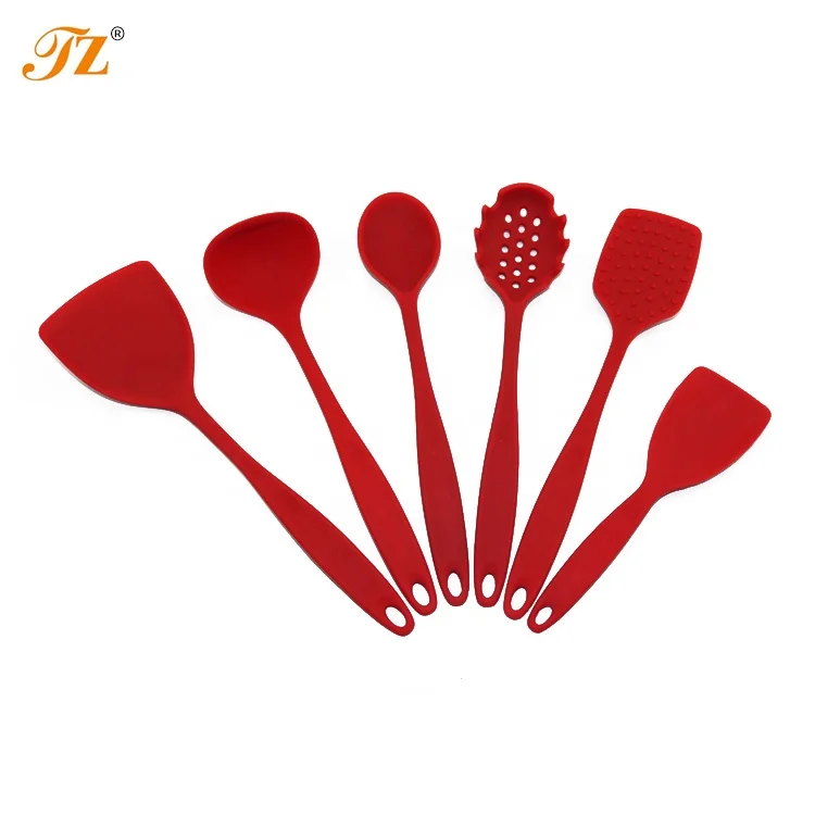Wholesale Silicone Baking Cooking Tools Heat Resistant Colorful Silicone Kitchen Accessories Utensil Set