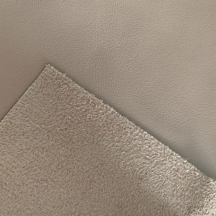 Suede base pu synthetic leather clothes leather faux leather fabric for clothing