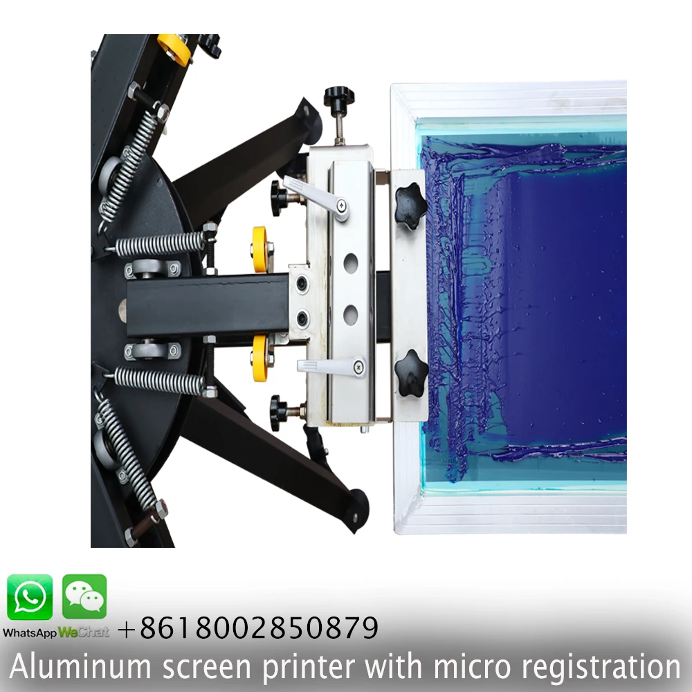 rotary silk screen printing machine 6 color 6 stations with micro registration with some kits