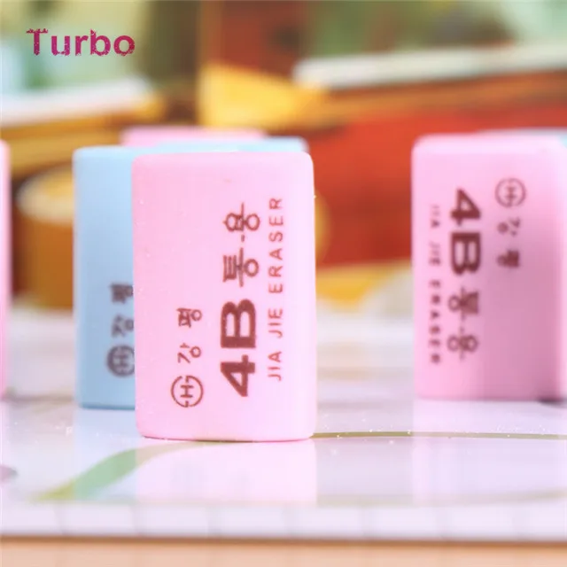 
japanese school office stationery supplies Cute design customize rectangle shaped rubber erasers for promotional 