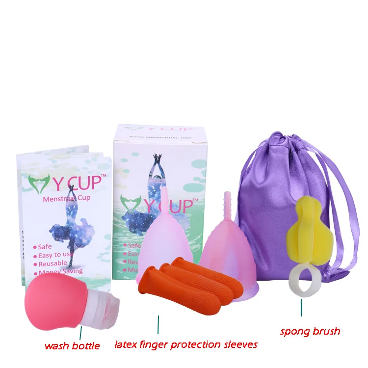 
2020 CE 100% Medical Silicone Lady Menstrual Cup Sets  (62094509175)