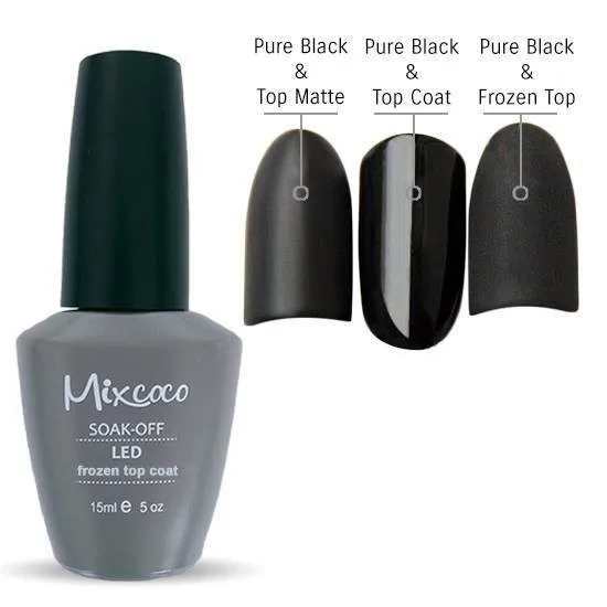 Mixcoco Frozen top coat super matte texture 15ml uv gel gel nail polish for nail art