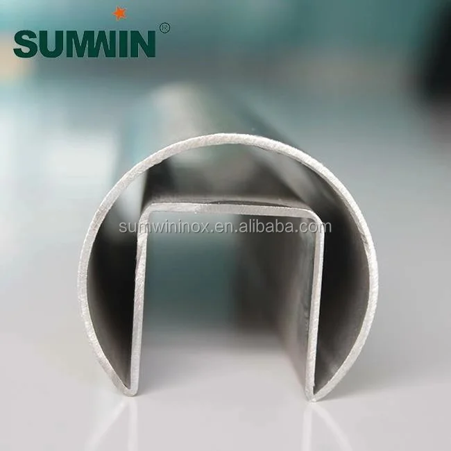 chinese manufacturer DIN Standard grade 304 stainless steel slot tube for  balcony railing prices per kg