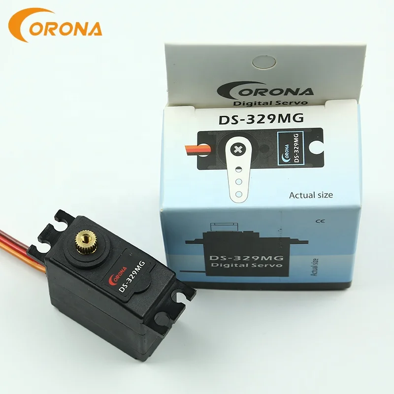 Средний Цифровой Металлический Редуктор rc вертолет робот Сервопривод Corona DS329MG