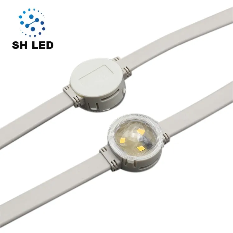 
Outdoor Usage advertising 30mm Pixels 3 leds smd 3535 2801 RGB dc12v led pixel module light 30mm led pixel for building lighting 