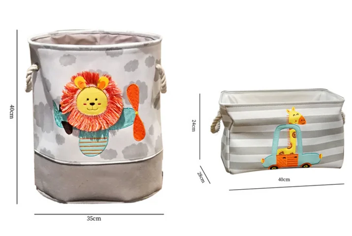 Canvas Fabric Dirty Clothes Storage Laundry Basket Organic