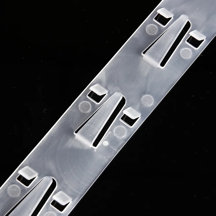 
Bespoke printed supermarket plastic hanging display clip strip plastic supermarket hanging 