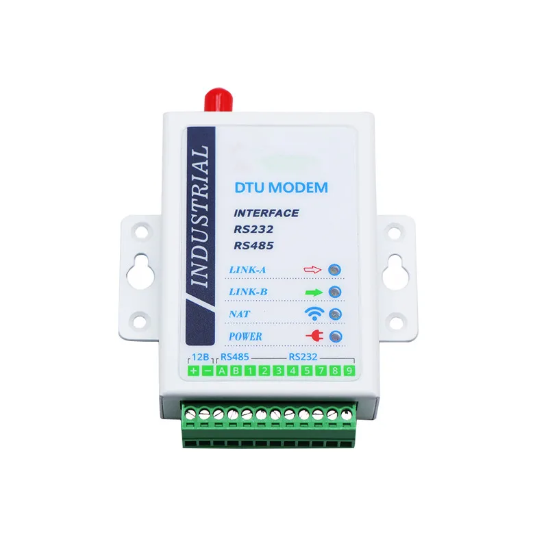 RS232 RS485 serial port to GPRS DTU wireless data transmission GSM module gateway server RTU radio