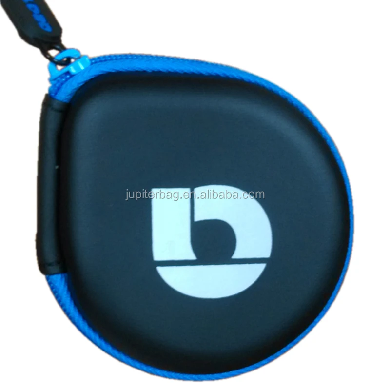 hot sale personalized EVA earphone earset earbud carrying zippered case hard