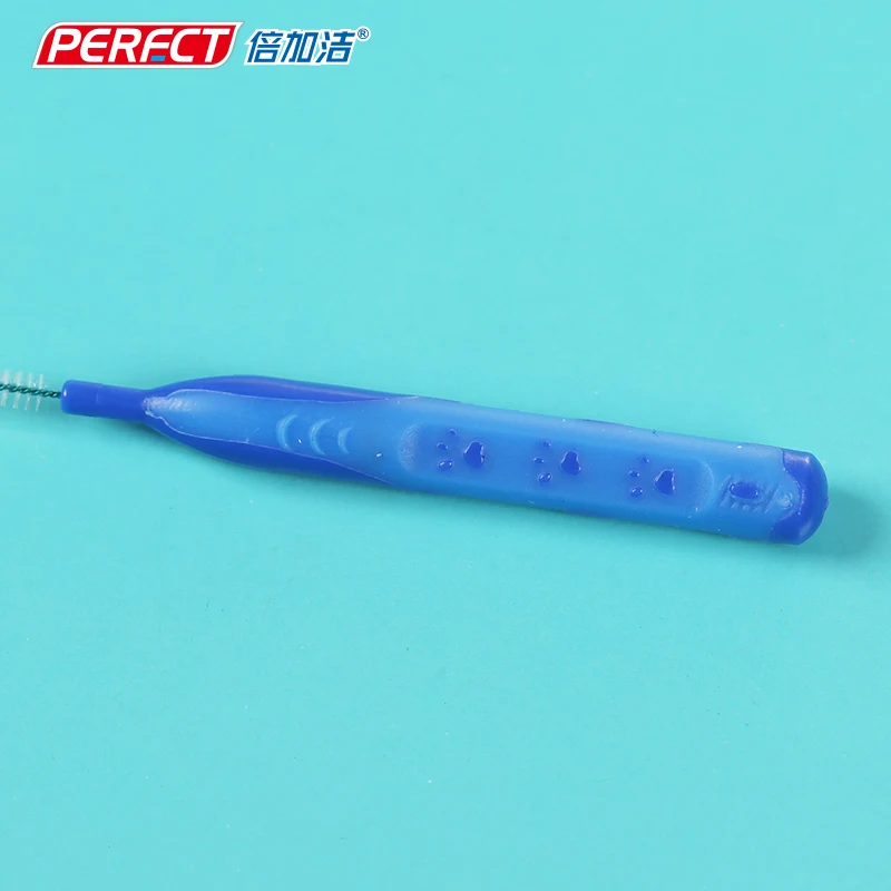 Orthodontic Dental I-shape Interdental Brush with Cap Adults