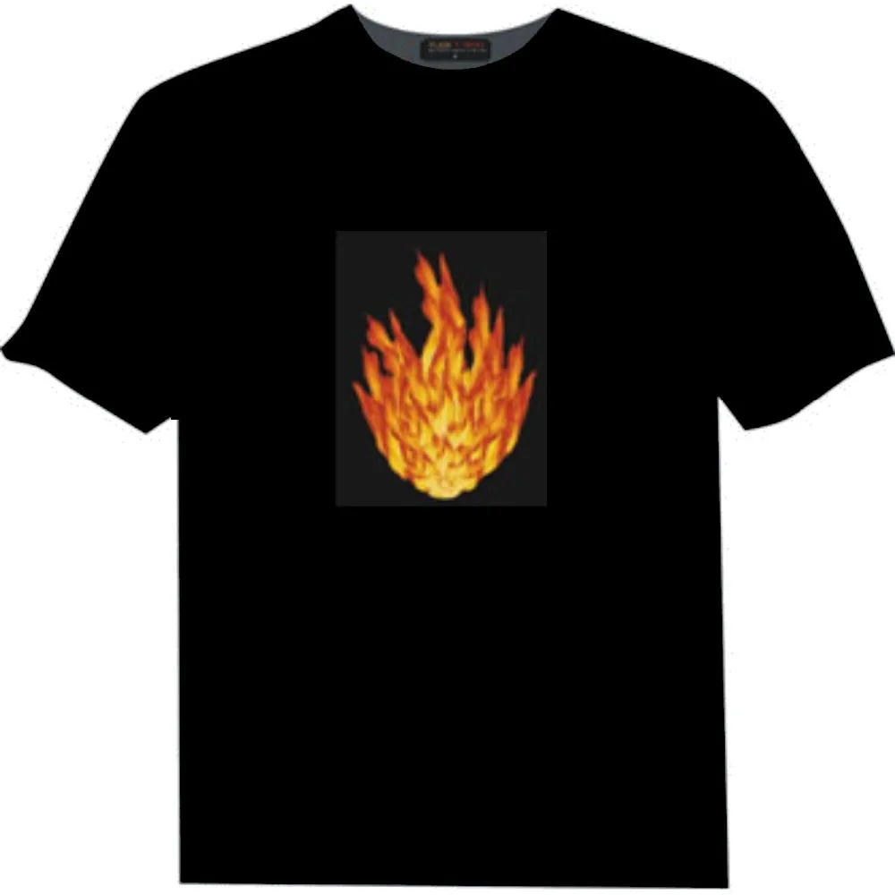 Party/Sports custom el panel flashing T-shirt