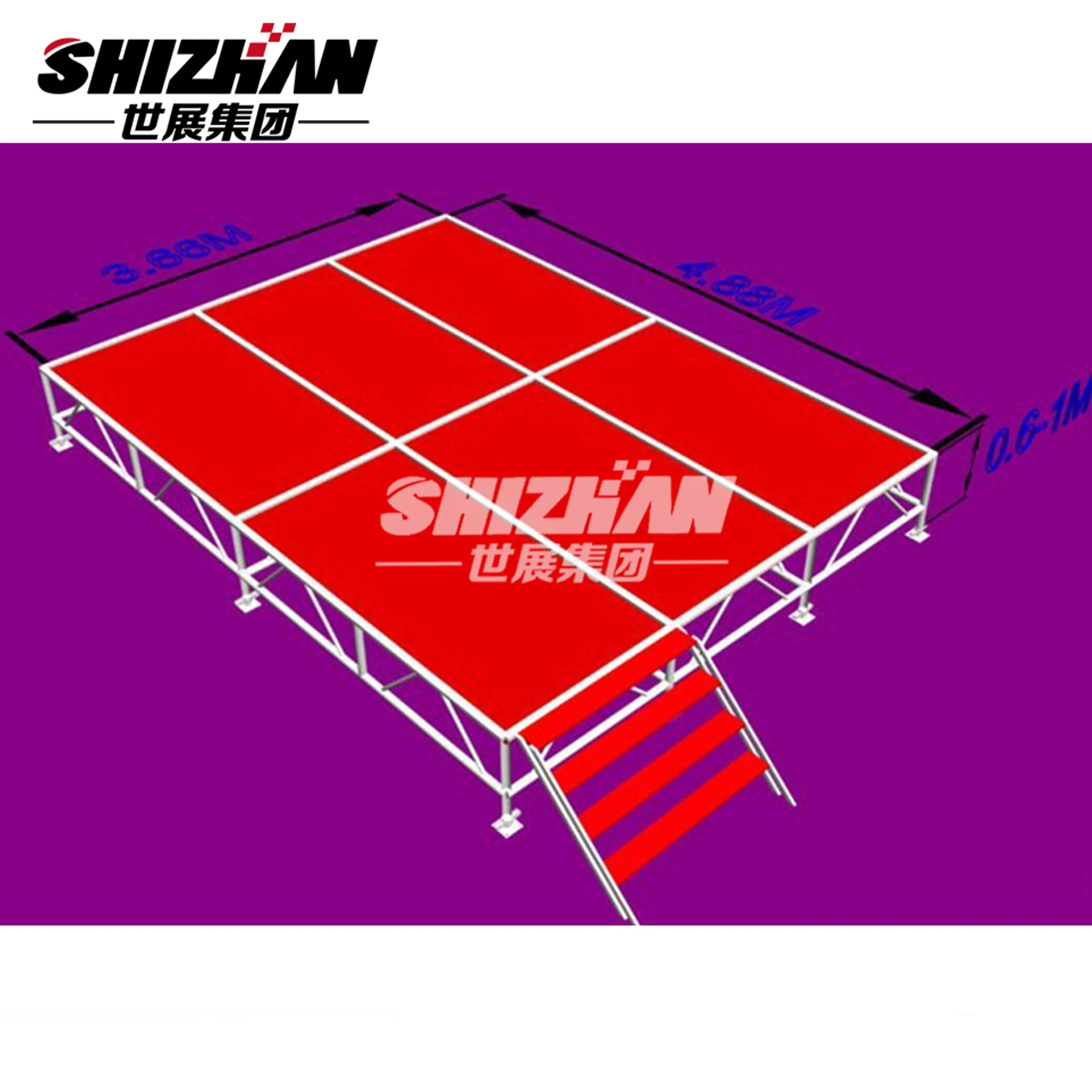 Shizhan Высококачественная алюминиевая уличная сценическая ферма передвижная сцена
