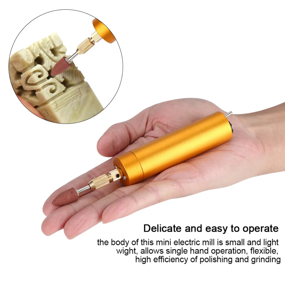 7pcs Set DC 5V USB Mini Electric Drill Grinder Hand Drill Rechargeable DIY Grinding Polishing Engraving Machine Tools Set Cut