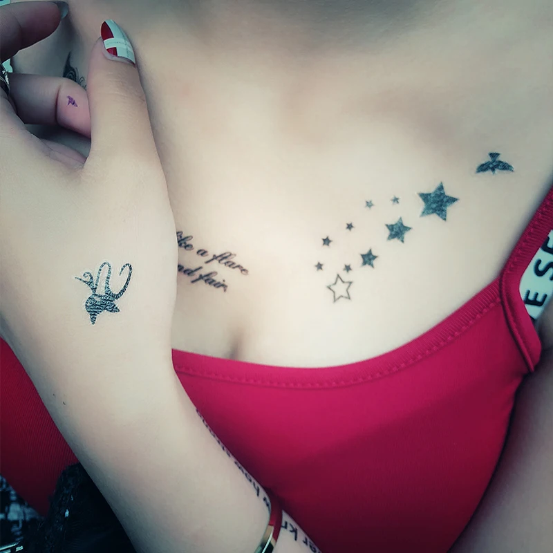 Waterproof Temporary Tattoo for Boys Girls Body Art Makeup Tattoo Sticker Spider Butterfly Rose