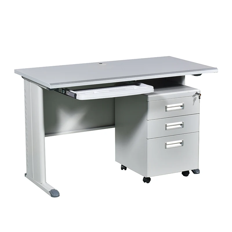 Оптовая продажа с фабрики Металл Сталь современный компьютерный стол ящиками
