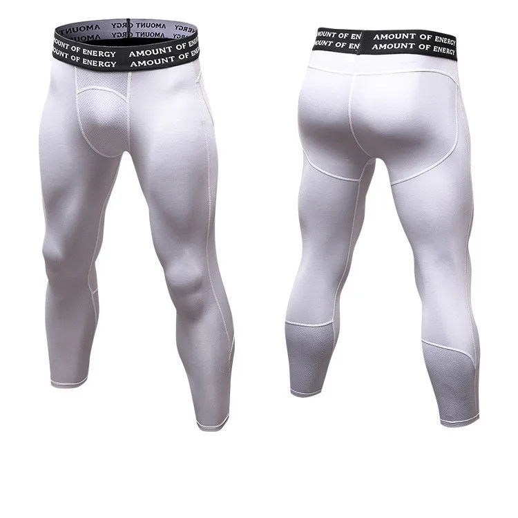 Модные сухие мужские Компрессионные спортивные брюки Baselayer леггинсы для бега