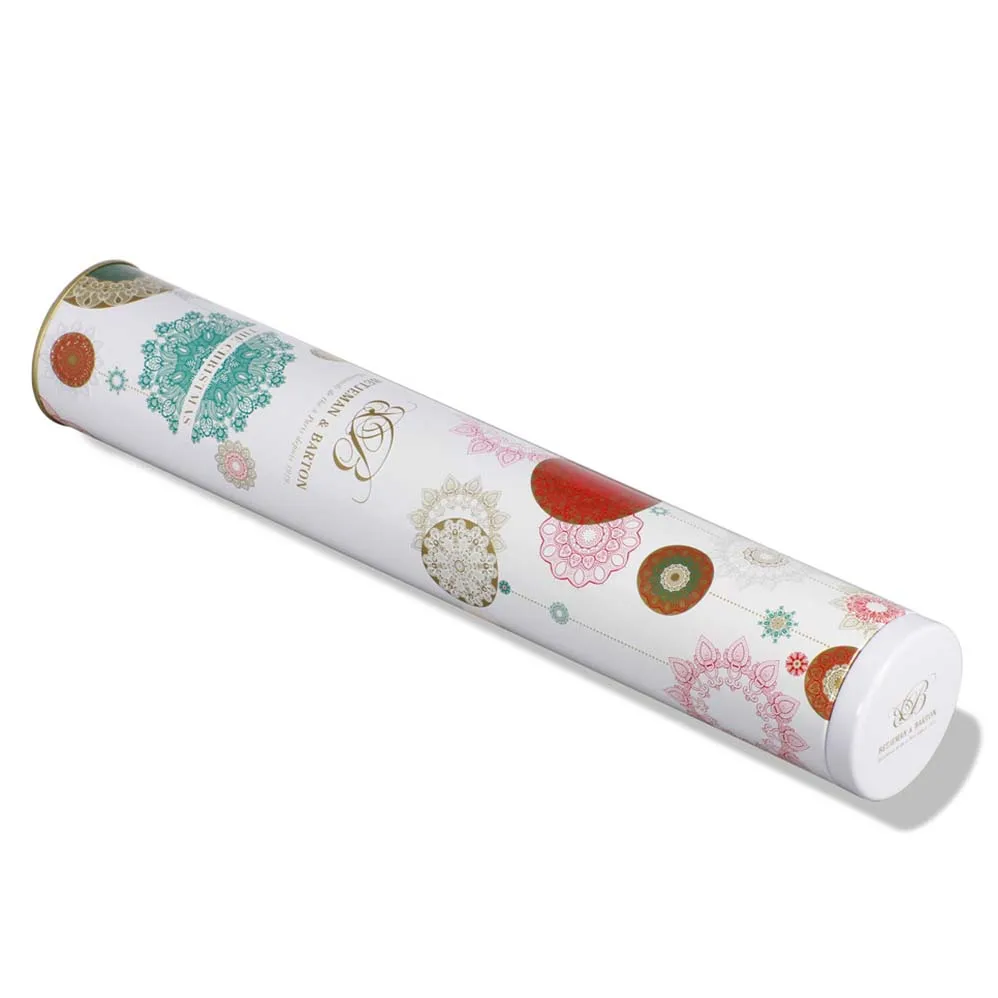 Odm Recycle Metal Round Gift Tin Box Clear Cans