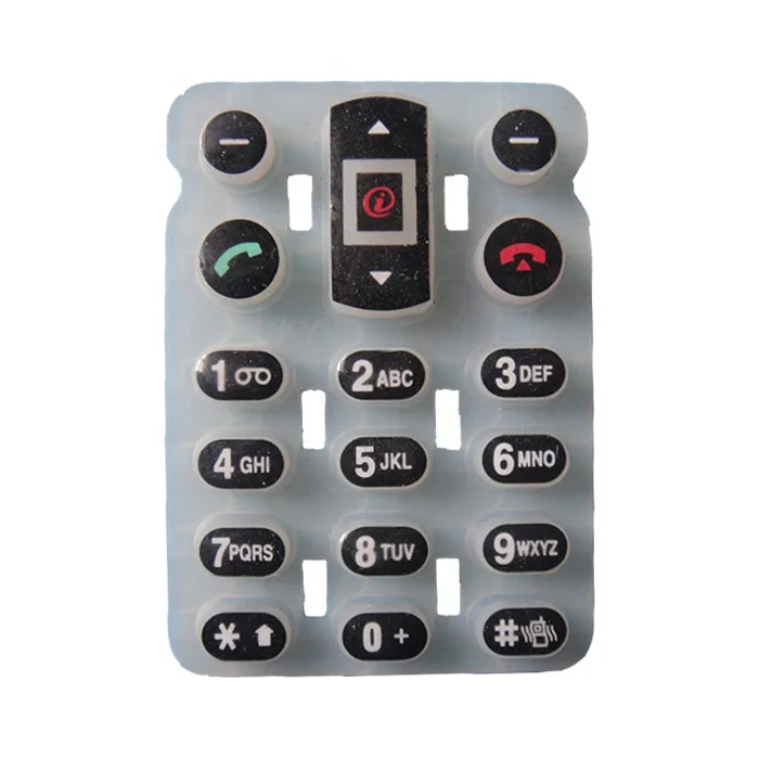 Custom Conductive Carbon Pill Switch Push Button Silicone button Keypad