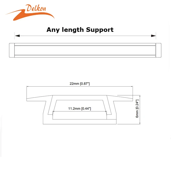 T5-6063 Anodized Recessed Led Aluminum Profile for LED Strip Led Light Aluminium Led Profile System