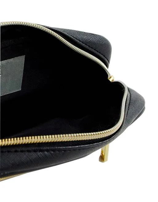 Hot Selling Custom PU Leather Men Fanny Pack Chest Bag With Two Pockets