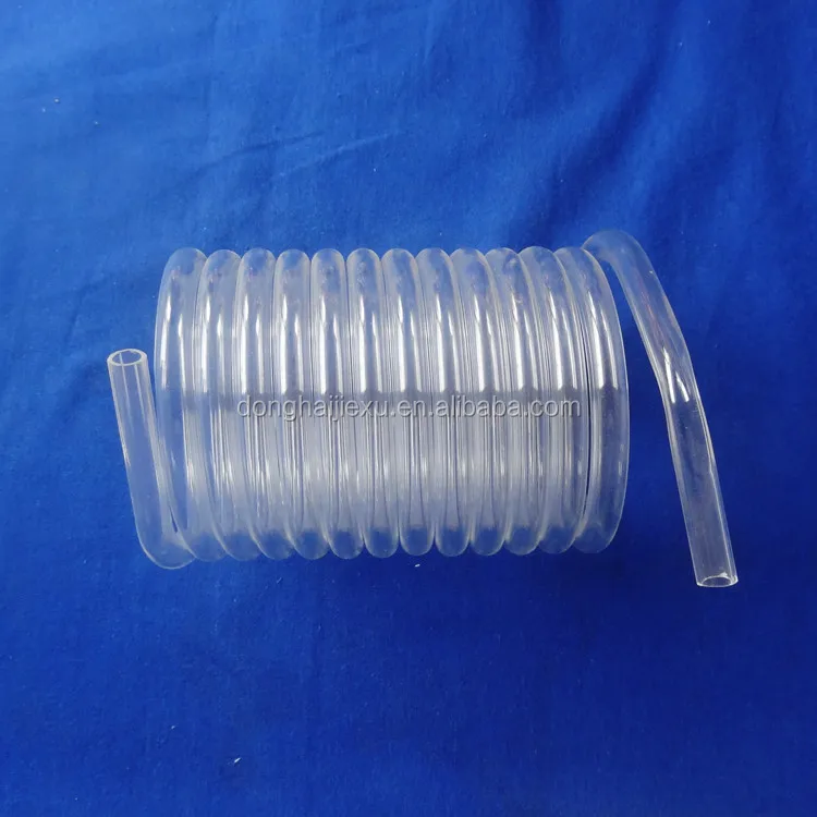 clear quartz glass tubes coil/spiral tube