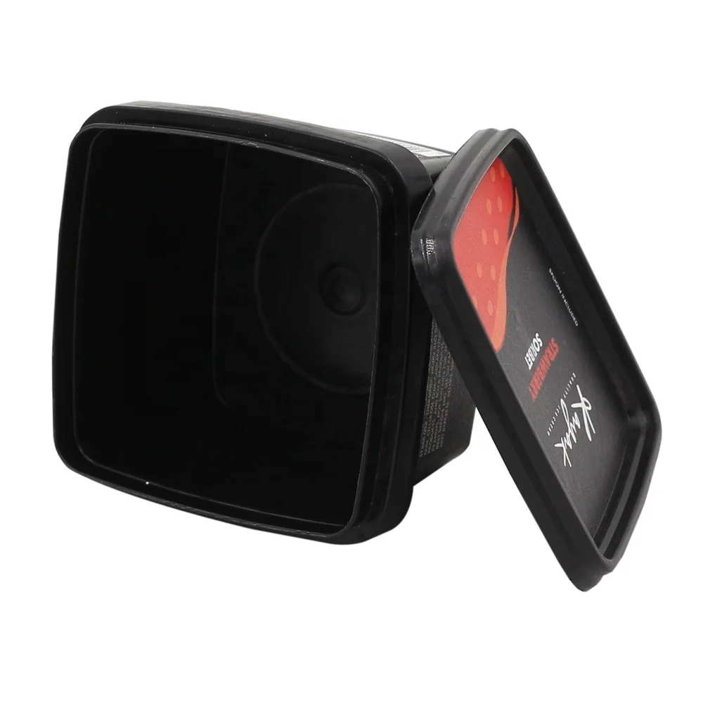 Promotion disposable 250g square custom logo IML pp plastic margarine container margarine container cheese container for packing