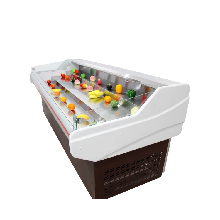 custom meat cooler commercial refrigerator fresh fish meat open display cooler