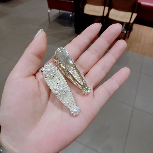 mix 2019 fashion pearl rhinestone bobby pin women japanese hairpins crystal hair clips and pins barrette bridal jewelry gift