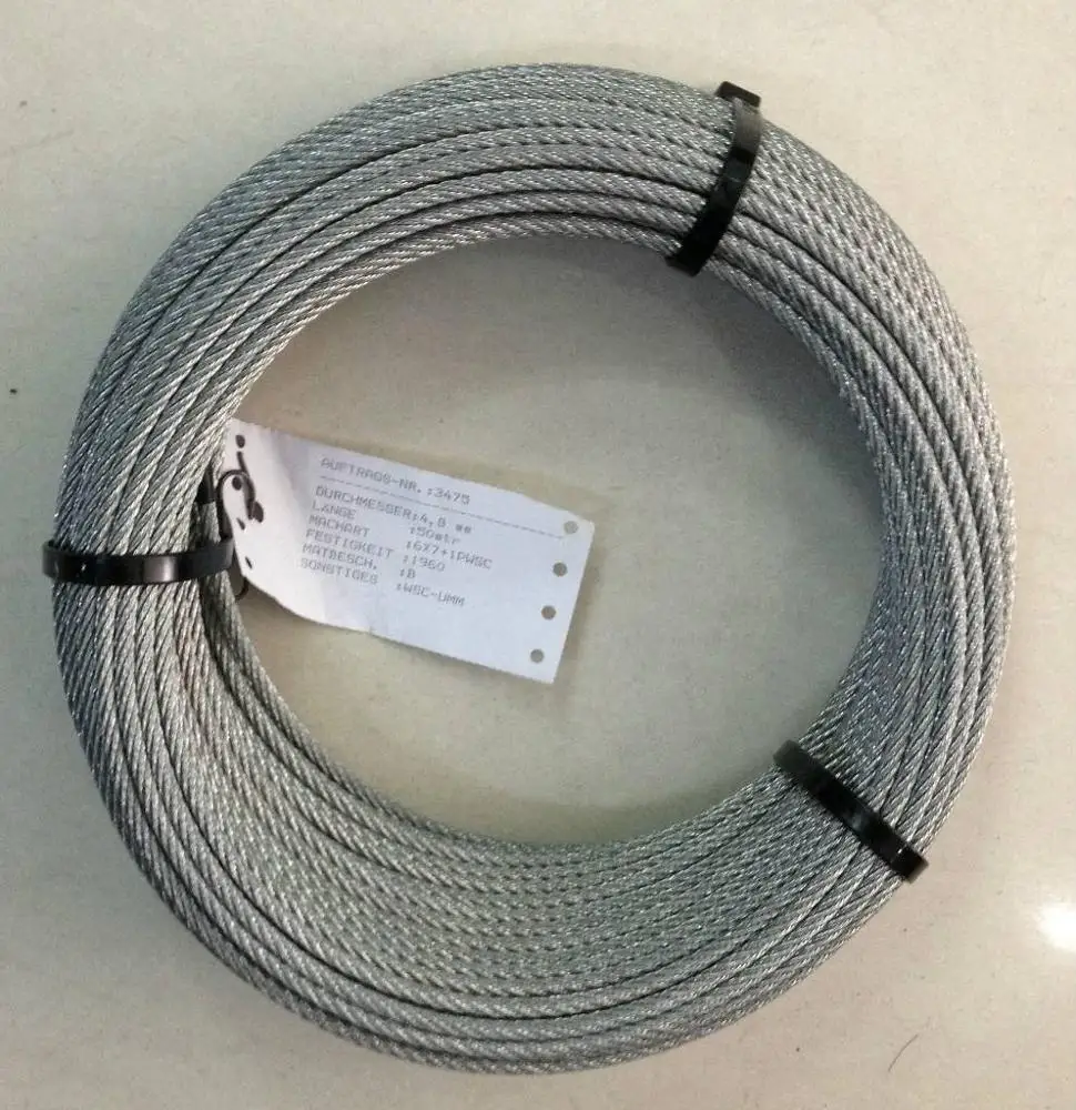 
china factory produce 6*12+7FC,8*19S+FC,6*37+FC galvanized/ungalvanized cable steel wire rope,lifting wire rope 