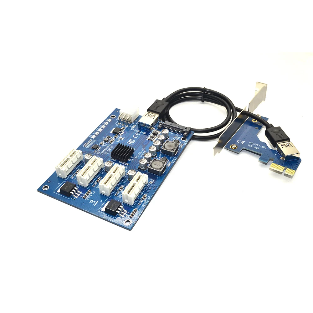 PCI-E 1 до 4 PCI Express 1X Слоты Riser Card