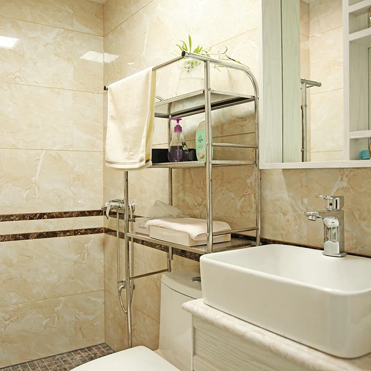 Bathroom Storage Rack 3-Tier Steel Over Toilet Rack