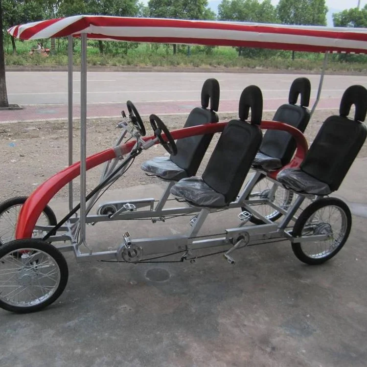 ELECTRIC  PEDAL ASSISTED 4persons  ROADSTER  BIKE WITH LED LIGHTS