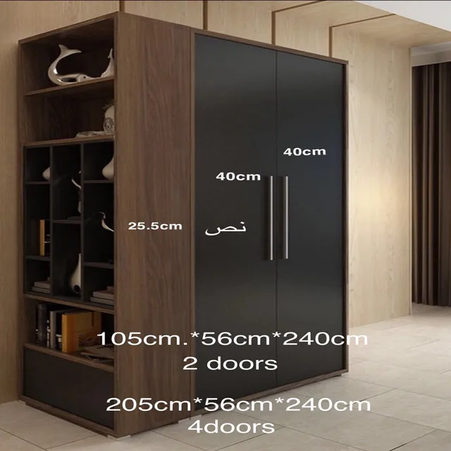 2015 hot sell factory price sliding wooden modern wardrobe