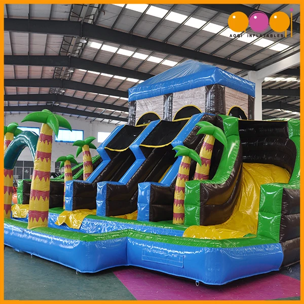 
Hot Sell Floating Inflatable Jungle Water Park with Pool and Slide 