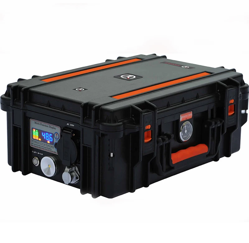 2000Wh Portable off grid Solar System Solar Generator 48V/40Ah Lithium Battery Power Station Charged by Solar Panel