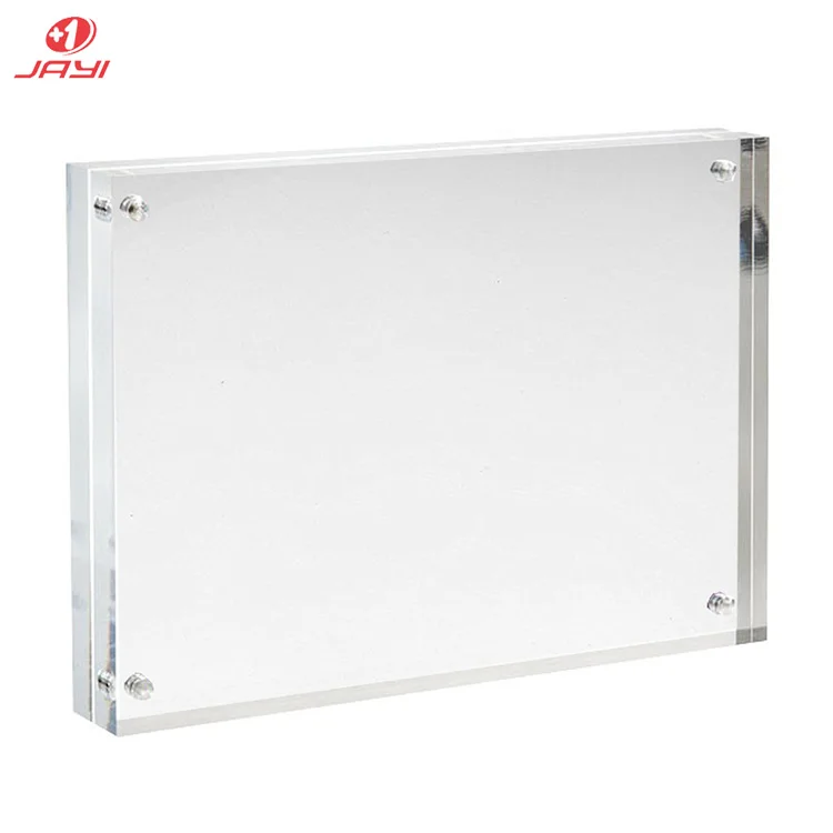 Cheapest Price 4x6 5x7 6x8 8x10 Double Sided Clear Acrylic Picture Magnetic Frames Photo Block