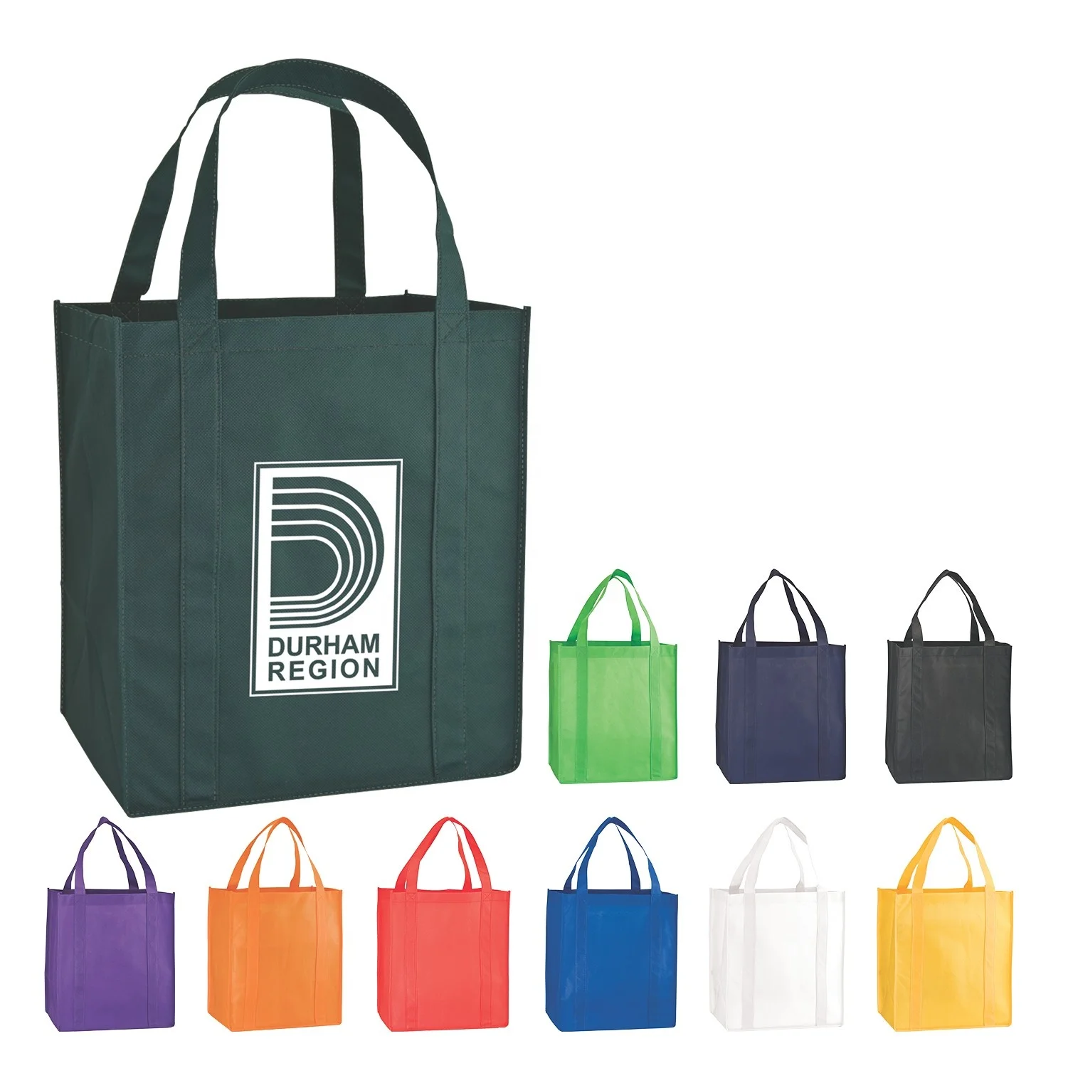 Reusable Promotional Daily Bags Custom Cheap Non Woven Carry Tote Bag Grocery Shopping Bags With Logo