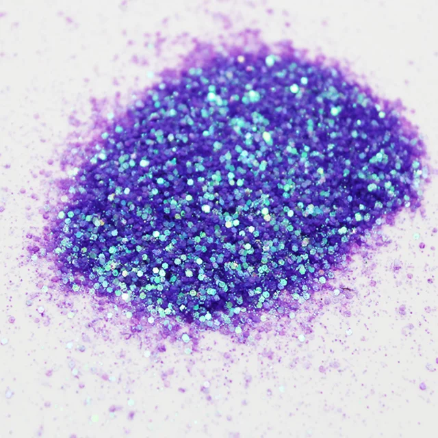 Purple color mixed sizes chunky glitters for face and body decoration, nail glitter powder