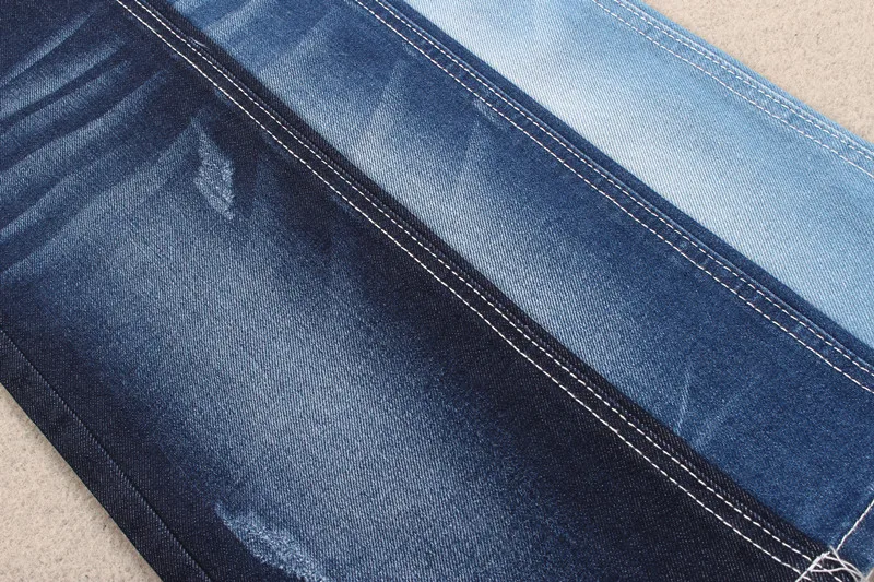 GRS certificate repreve denim fabric recycled material 11 oz indigo jeans denim fabric