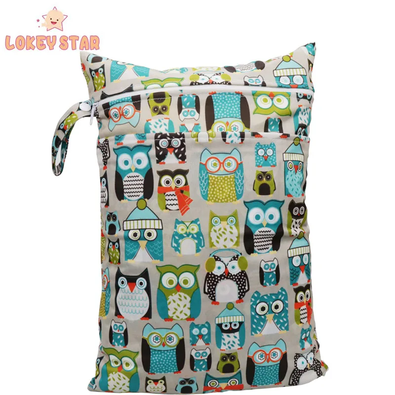 
Lokeystar Arrow Pattern Foldable Portable Waterproof Stroller Baby Wet Bag 30X40cm Dry Wet Bag for Swimming 