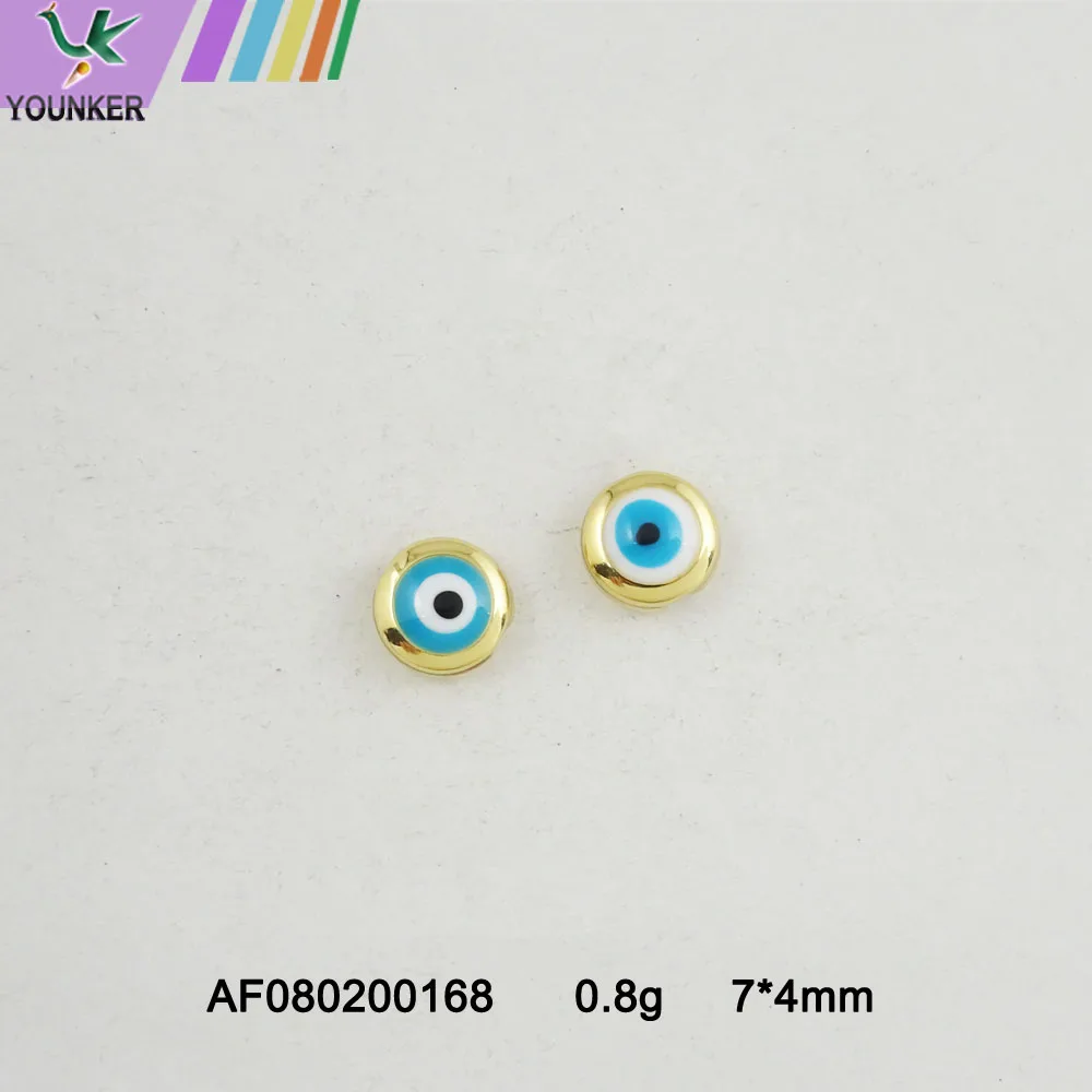 metal alloy custom enamel charms eye pendant charms  alloy Rhinestone Pendant for DIY jewelry making