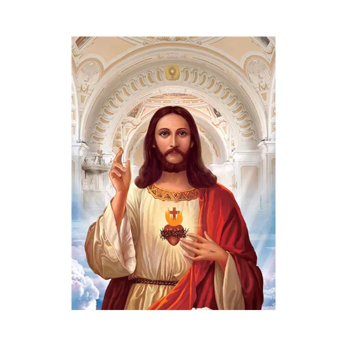 Religion 3d lenticular god wall picture of Jesus Christ