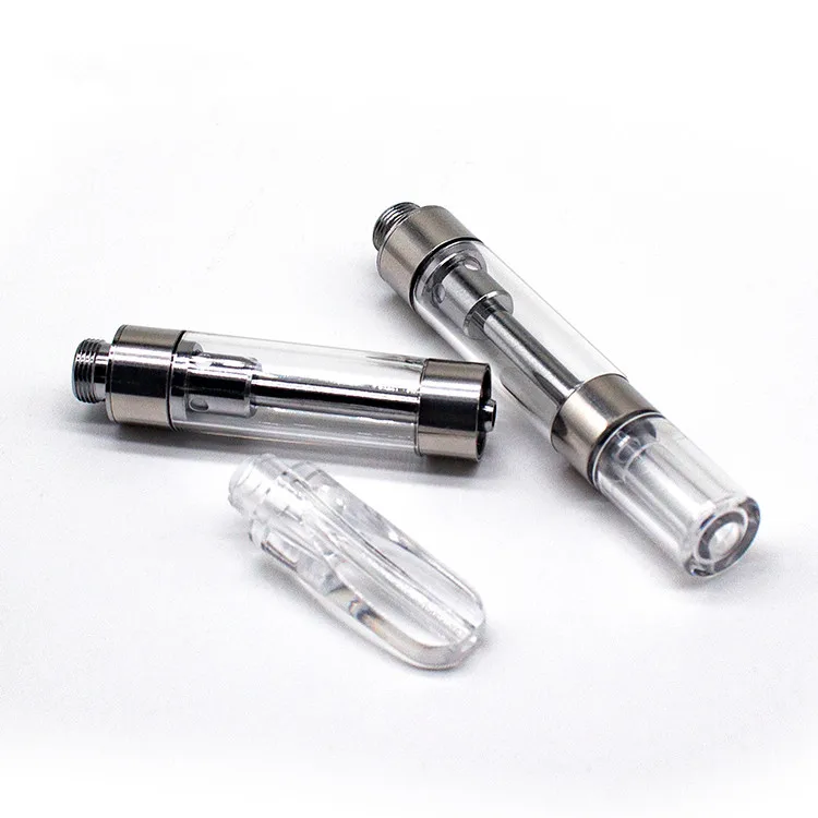 
High Quality Cbd oil Cartridge 0.5ml/1ml Ceramic Coil Vape Atomizer glass cartridge vape packaging 
