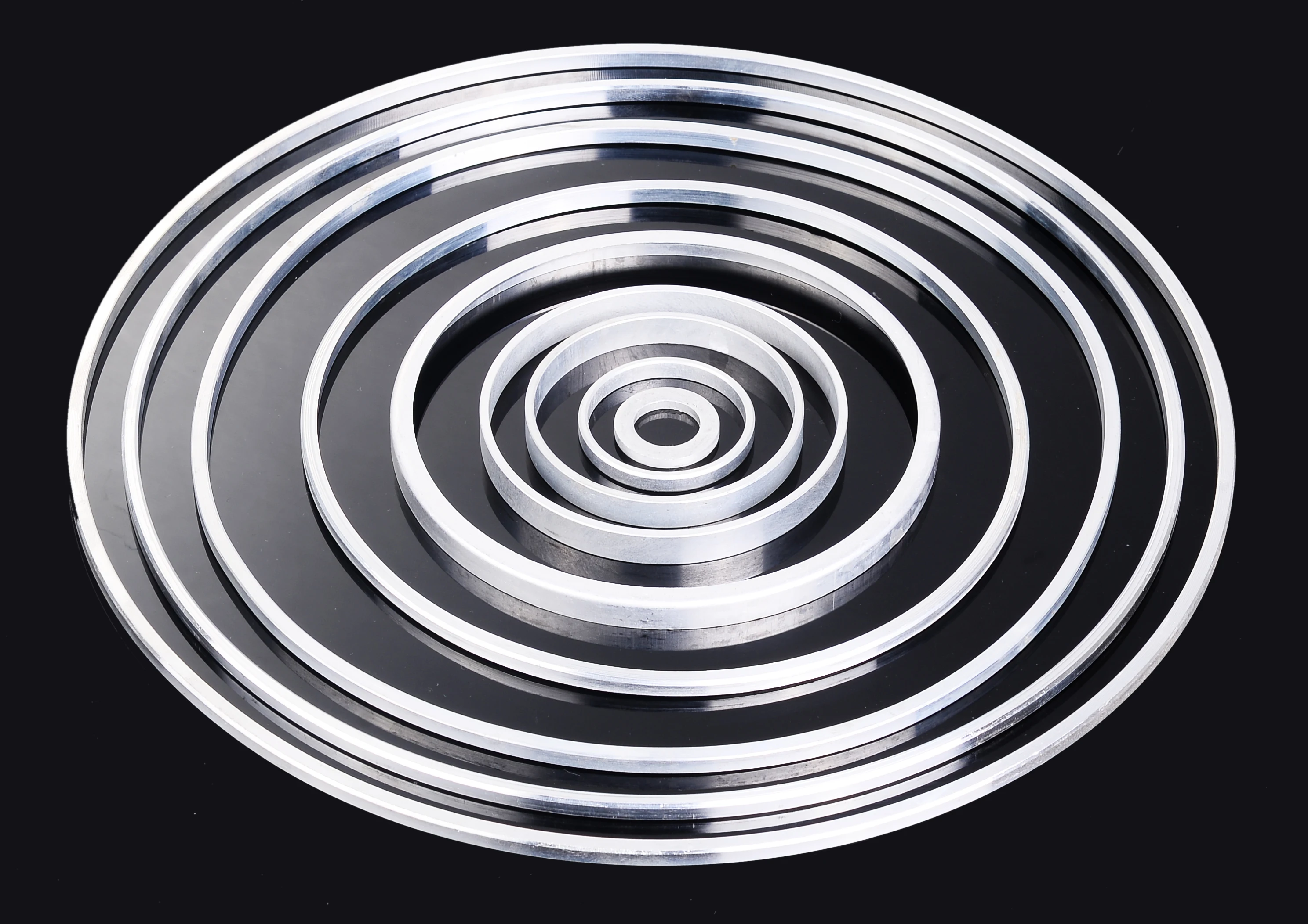 wholesales custom machined machining aluminium ring spare parts in CNC machining