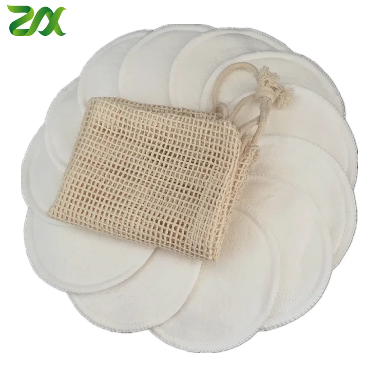 2019Newest 3 Layers 70%Bamboo 30% Cotton Reusable Makeup Remover Pads Washable  Make up Remover Pad