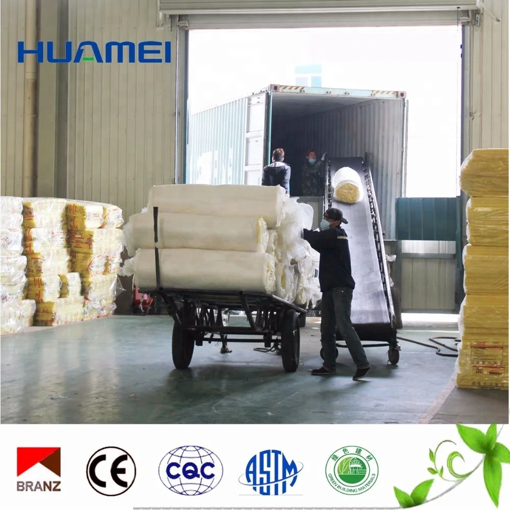 
Glass Wool Blanket Felt Roll Construction Material Soundproof Insulation 