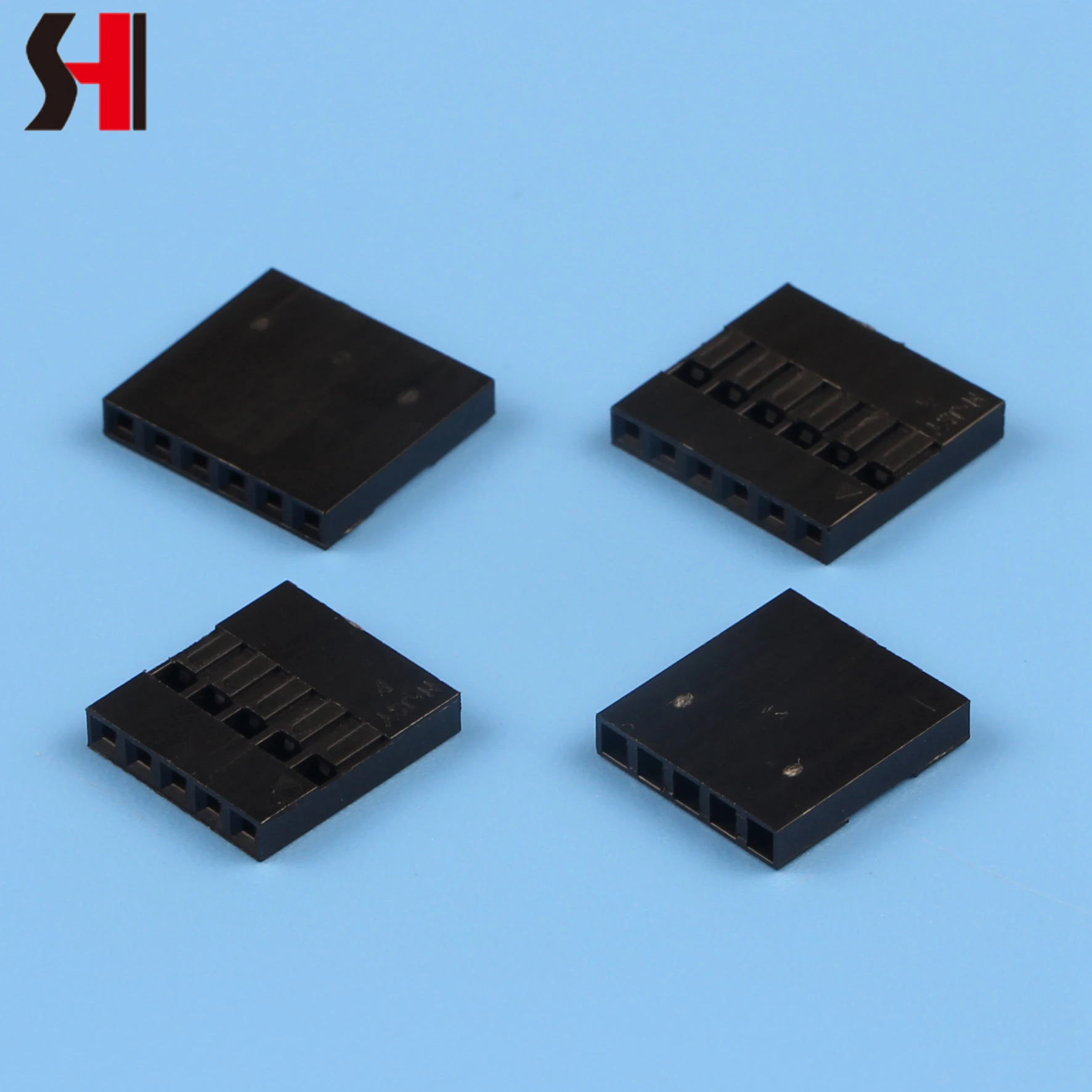 DUPONT TJC8 SINGLE ROW  2.54 MM  pitch 4pin BLACK wire to board maile female  terminal connector
