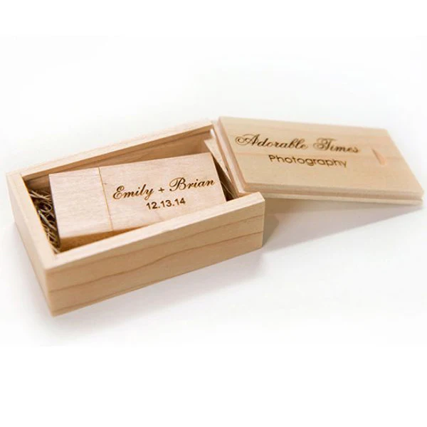 Гравировка Логотип дерево Usb флэш накопитель на заказ сделать свой логотип деревянный свадебный подарок 2 Гб 4