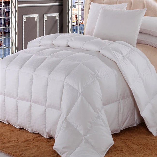 Big OEM Order Service Down blanket comforter 75% white goose down quilt king hungarian goose down duvet comforter