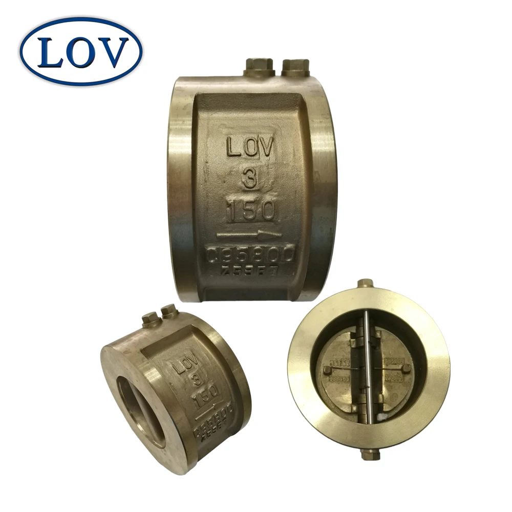 ANSI bronze dual plate check valve 4 inch flap check valve price